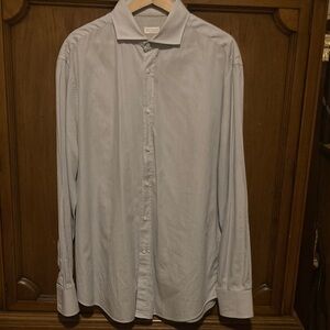 Brunello Cucinelli Men’s dress shirt excellent condition chest is 24.5 in blue